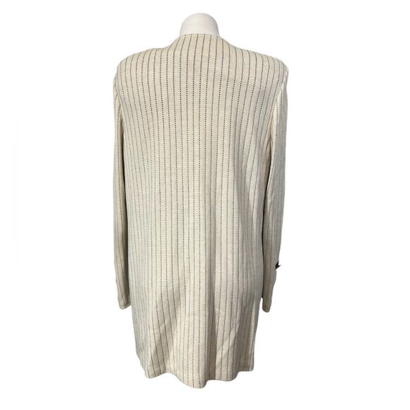 St. John Collection Cream Blazer with Black Accents - Picture 4 of 7